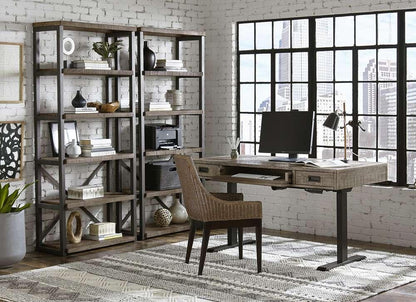 Emery Park - Grayson Lift Top Desk and Base in Cinder Grey Finish veiw 7