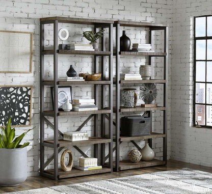 Emery Park - Grayson Open Display Case in Cinder Grey Finish - I215-333 veiw 2