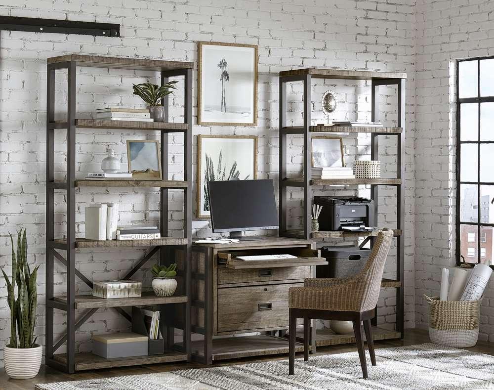 Emery Park - Grayson Open Display Case in Cinder Grey Finish - I215-333 veiw 3