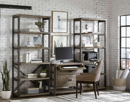 Emery Park - Grayson Open Display Case in Cinder Grey Finish - I215-333 veiw 3