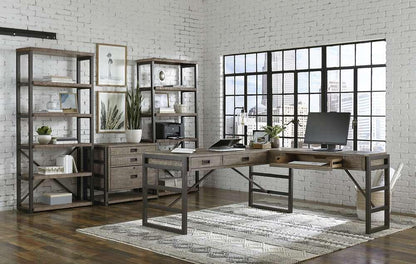 Emery Park - Grayson Open Display Case in Cinder Grey Finish - I215-333 veiw 4