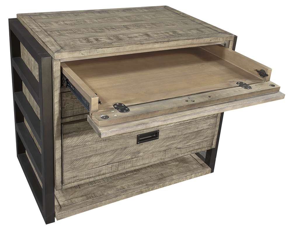 Emery Park - Grayson Workstation/Combo File in Cinder Grey Finish - I215-379 veiw 3