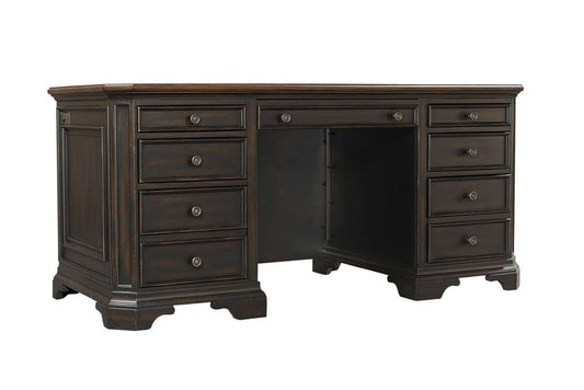 Emery Park - Hampton 66in Executive Desk in Black Cherry Finish - I242-303 veiw 1