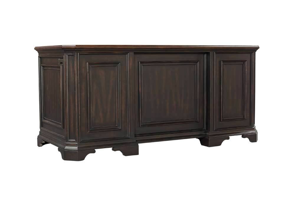 Emery Park - Hampton 66in Executive Desk in Black Cherry Finish - I242-303 veiw 2