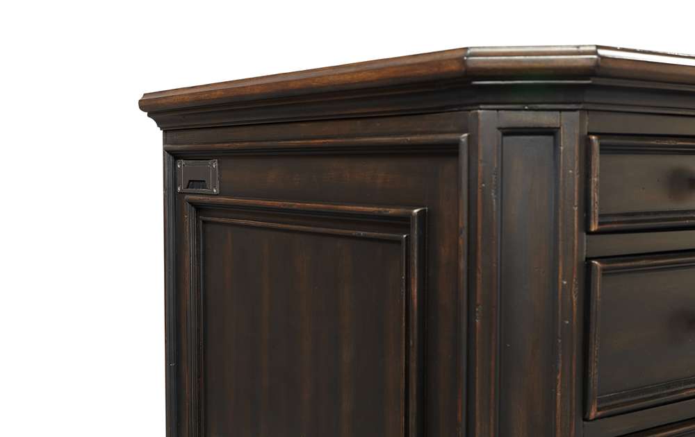 Emery Park - Hampton 66in Executive Desk in Black Cherry Finish - I242-303 veiw 3