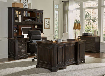 Emery Park - Hampton 66in Executive Desk in Black Cherry Finish - I242-303 veiw 6