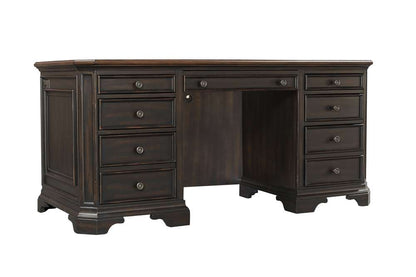 Emery Park - Hampton Credenza Desk in Black Cherry Finish - I242-316 veiw 1