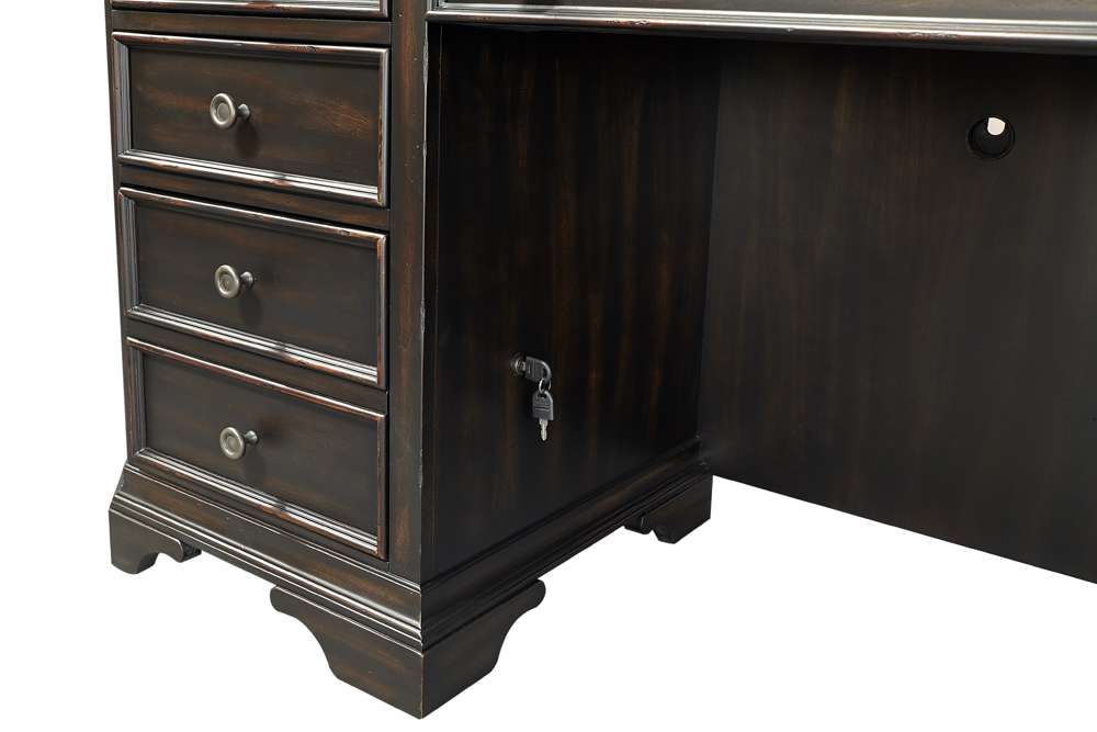 Emery Park - Hampton Credenza Desk in Black Cherry Finish - I242-316 view 5