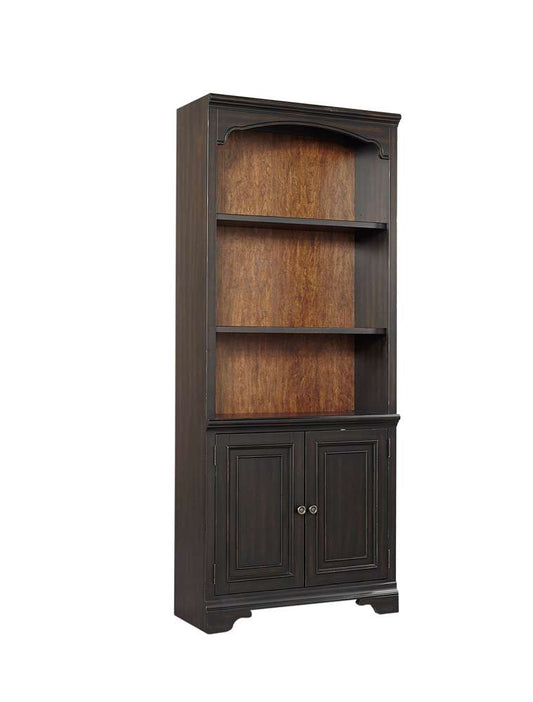 Emery Park - Hampton Door Bookcase in Black Cherry Finish - I242-332 veiw 1