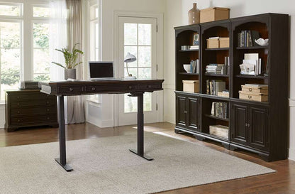 Emery Park - Hampton Door Bookcase in Black Cherry Finish - I242-332 veiw 3
