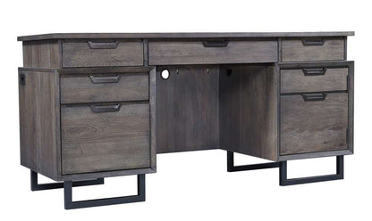 Emery Park - Harper Point 66in Credenza Desk in Fossil Finish - IHP-316-FSL veiw 1