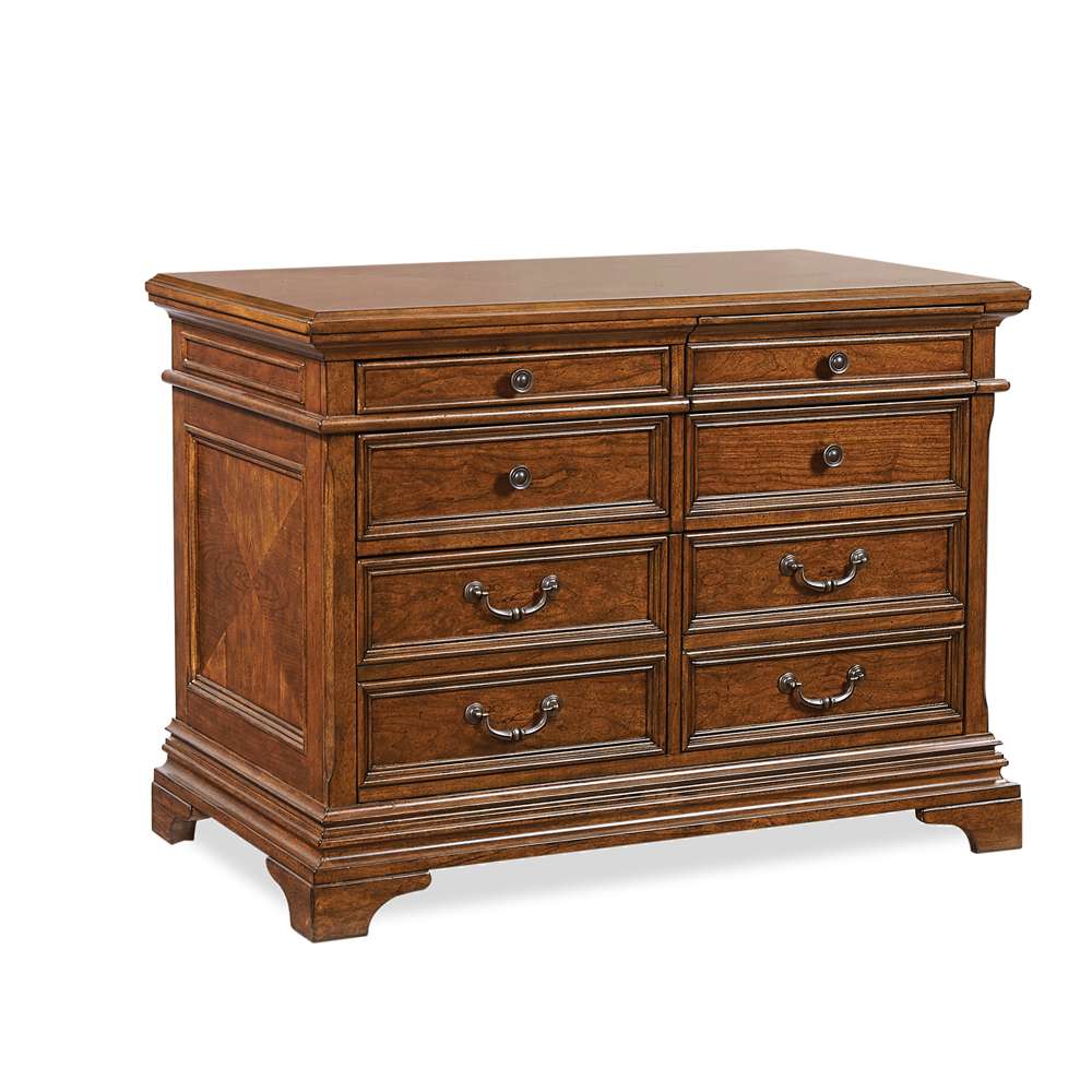 Emery Park - Hawthorne Combo File in Carmel Brown Finish - I26-378-1 veiw 1