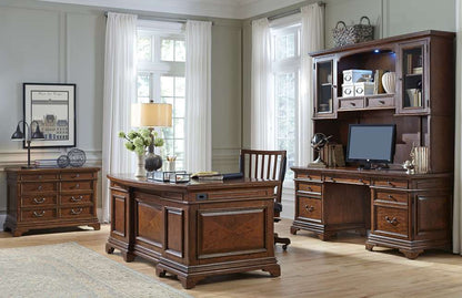 Emery Park - Hawthorne Combo File in Carmel Brown Finish - I26-378-1 veiw 3