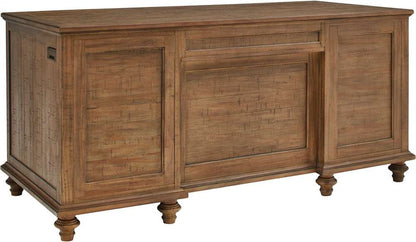 Emery Park - Hensley 66in Executive Desk in Honey Finish - I3002-303 veiw 2