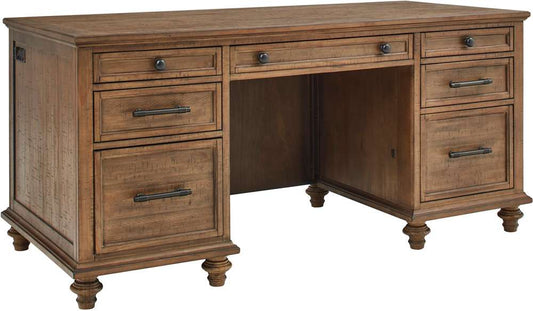 Emery Park - Hensley 66in Executive Desk in Honey Finish - I3002-303 view 1