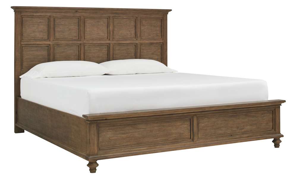 Emery Park - Hensley King Non Storage Panel Bed in Honey Finish veiw 1