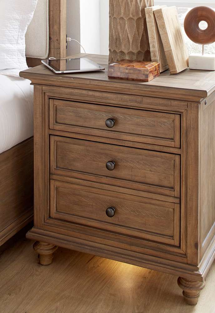 Emery Park - Hensley Liv360 Nightstand in Honey Finish - I3002-450 view 2