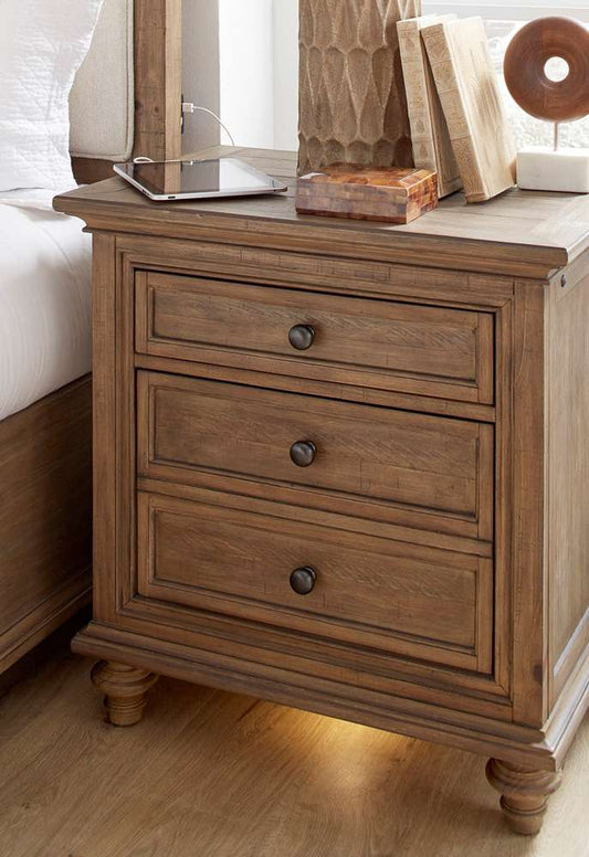 Emery Park - Hensley Liv360 Nightstand in Honey Finish - I3002-450 veiw 2