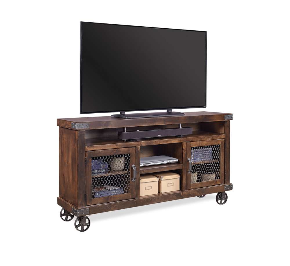 Emery Park - Industrial 65in Console in Tobacco Finish - DN1065-TOB veiw 1