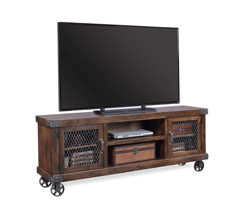 Emery Park - Industrial 74in Console in Tobacco Finish - DN1074-TOB veiw 1