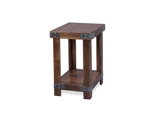 Emery Park - Industrial Chairside Table in Tobacco Finish - DN913-TOB veiw 1