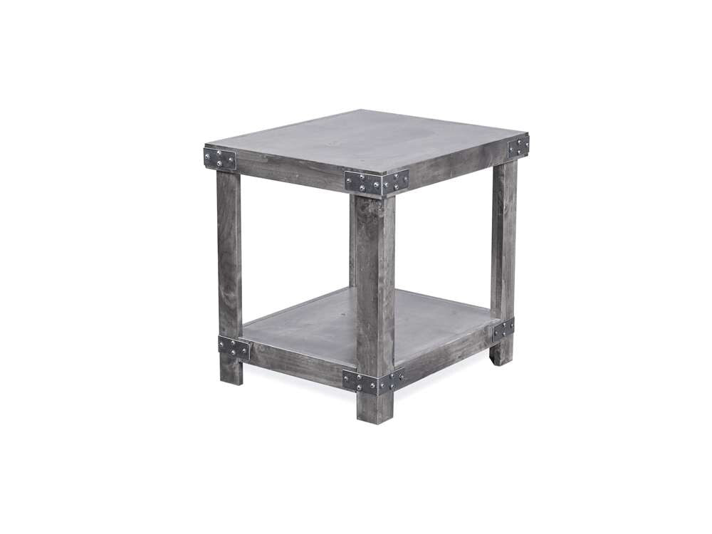 Emery Park - Industrial End Table in Smokey Grey Finish - DN914-GRY veiw 1