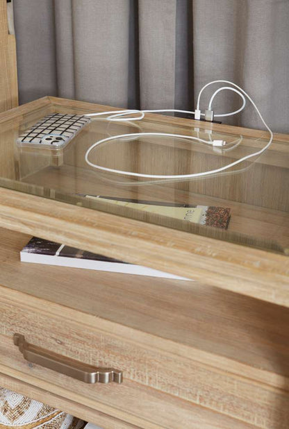 Emery Park - Maddox 1 Drawer Nightstand in Biscotti Finish - I644-451 veiw 2