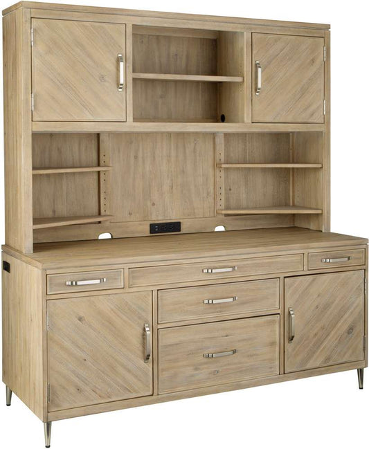 Emery Park - Maddox Credenza Desk & Hutch in Biscotti Finish veiw 1