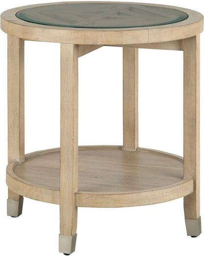 Emery Park - Maddox Round End Table in Biscotti Finish - I644-9141