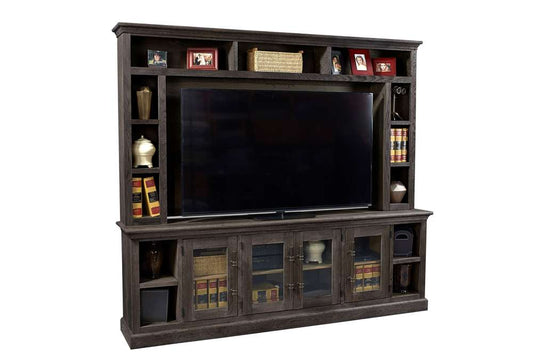 Emery Park - Manchester 97in Console & Hutch in Barnhouse Brown Finish