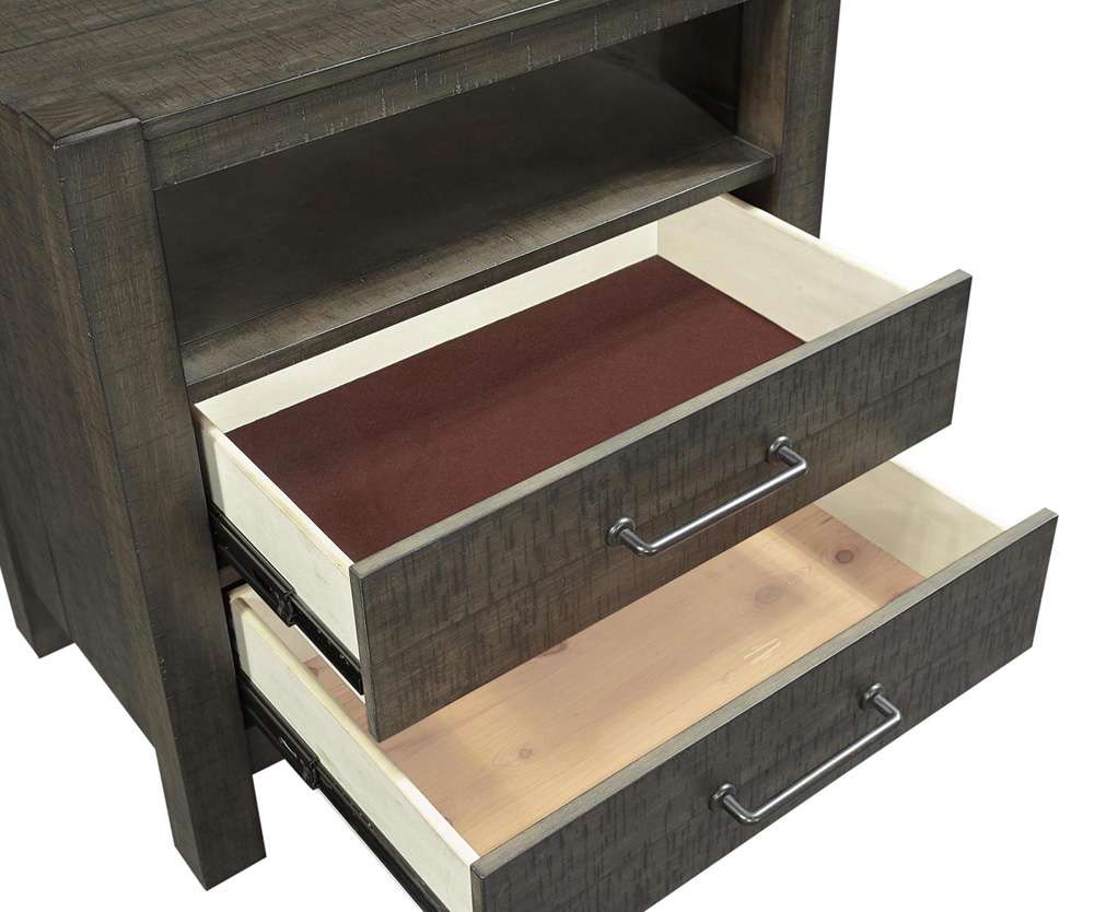 Emery Park - Mill Creek 2 Drawer NS in Carob Finish - I227-450-1 veiw 1