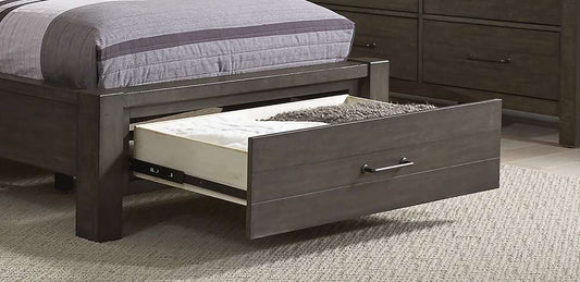 Emery Park - Mill Creek Full Panel Storage Bed in Carob Finish veiw 1