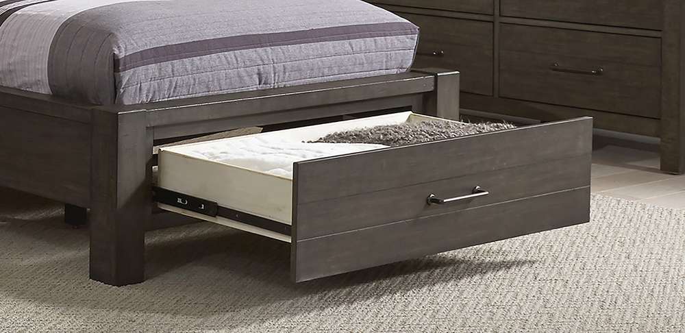 Emery Park - Mill Creek Full Panel Storage Bed in Carob Finish view 1