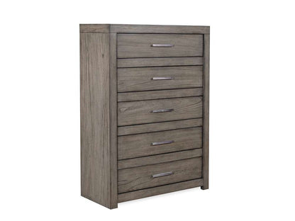 Emery Park  -  Modern Loft 5 Drawer Chest in Greystone Finish  - IML-456-GRY-1