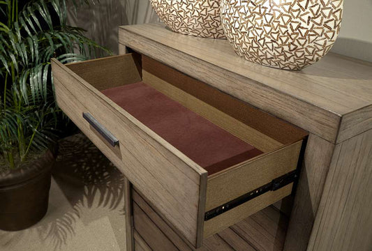 Emery Park  -  Modern Loft 5 Drawer Chest in Greystone Finish  - IML-456-GRY-1 veiw 1