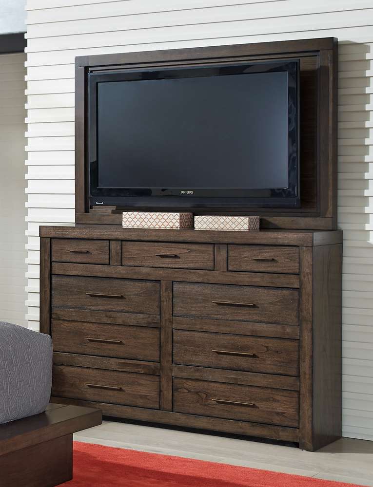 Emery Park - Modern Loft Chesser in Brownstone Finish - IML-455-BRN veiw 3