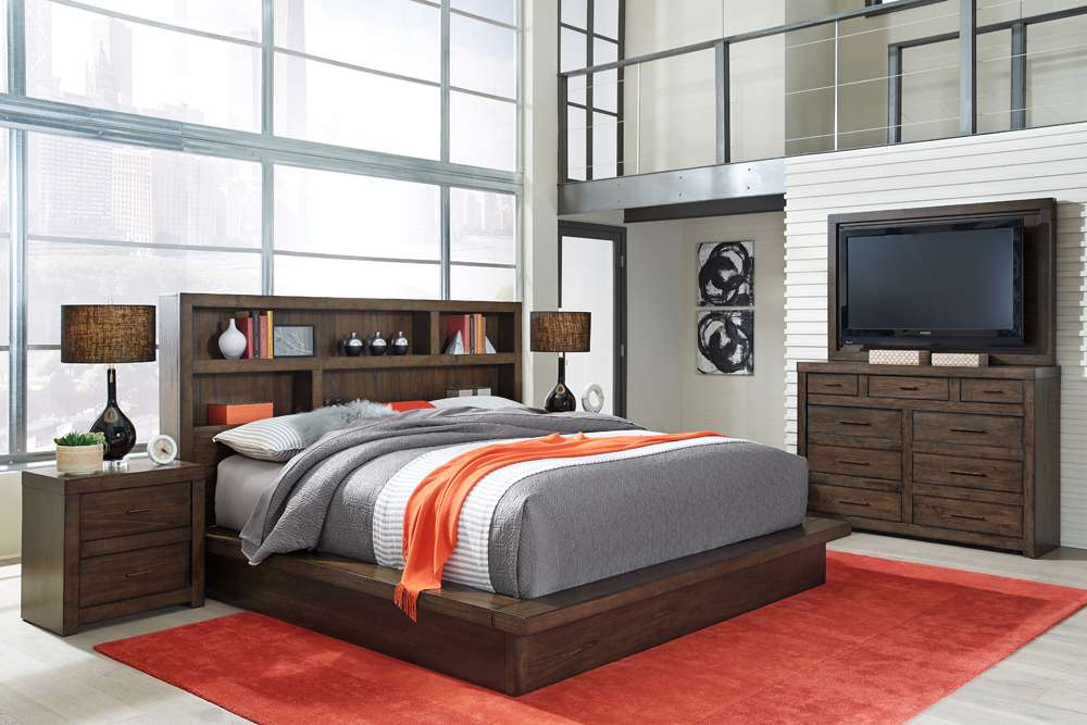 Emery Park - Modern Loft Chesser in Brownstone Finish - IML-455-BRN veiw 4