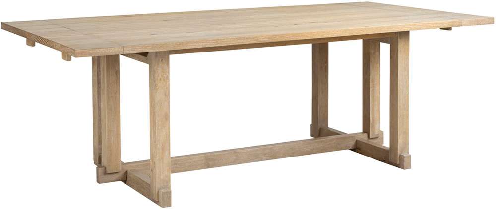 Emery Park - Modern Loft Extendable Trestle Dining Table in Modern Khaki Finish - IML-6030-KHK