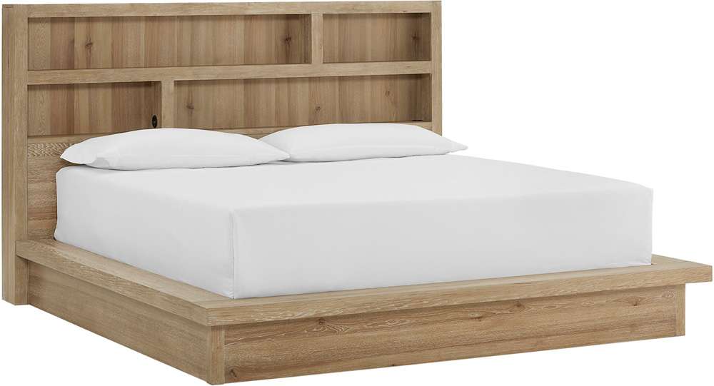 Emery Park - Modern Loft King Platform Platform Bed in Modern Khaki Finish