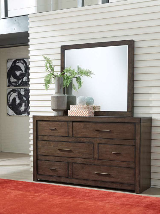 Emery Park - Modern Loft Mirror in Brownstone Finish - IML-463-BRN veiw 1
