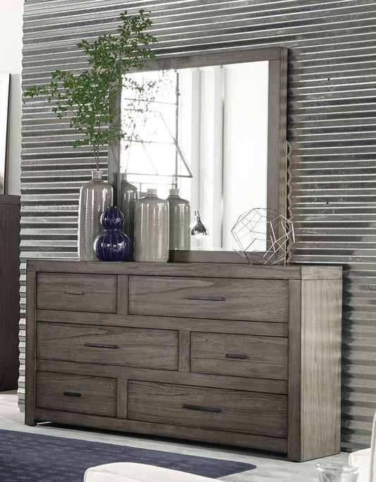 Emery Park - Modern Loft Mirror in Greystone Finish - IML-463-GRY veiw 1