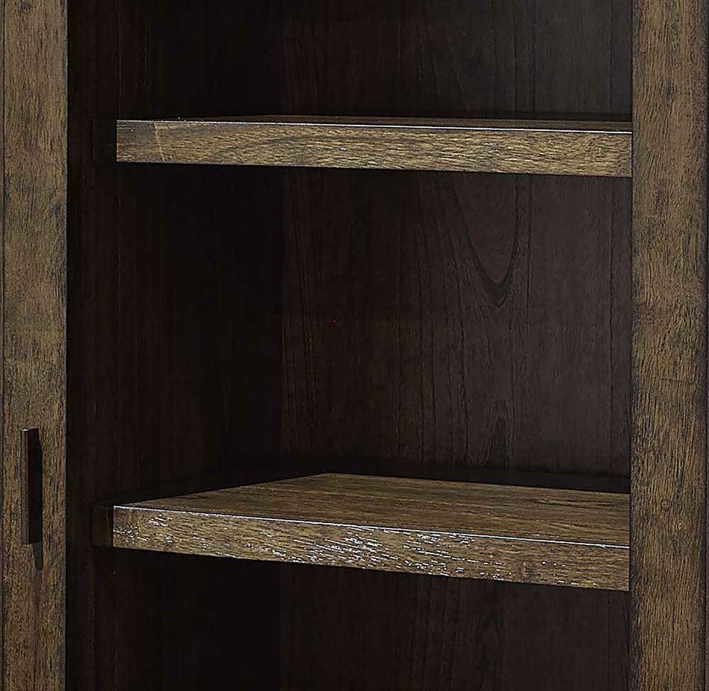 Emery Park - Modern Loft Sliding Door Chest in Brownstone Finish - IML-457-BRN veiw 4