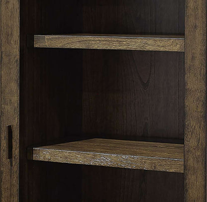 Emery Park - Modern Loft Sliding Door Chest in Brownstone Finish - IML-457-BRN veiw 4