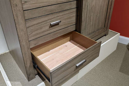 Emery Park - Modern Loft Sliding Door Chest in Greystone Finish - IML-457-GRY veiw 3