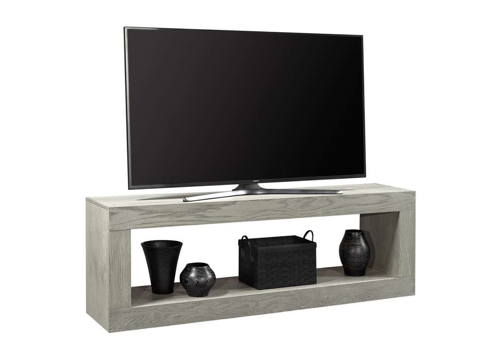 Emery Park - Nova Oak 74in Open Console in Heather Grey Finish - WKU1074-HGR veiw 1