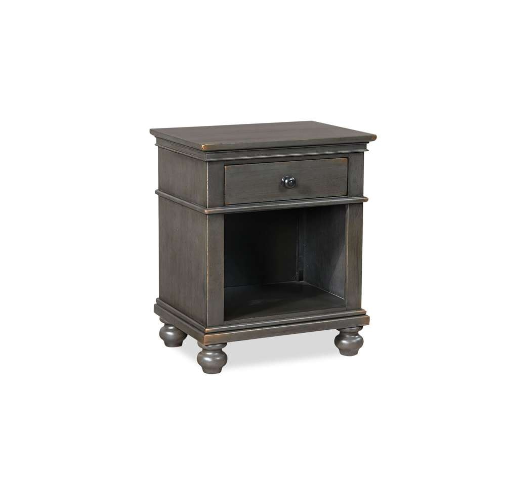 Emery Park  -  Oxford 1 Drawer NS in Peppercorn Finish  - I07-451N-PEP-1