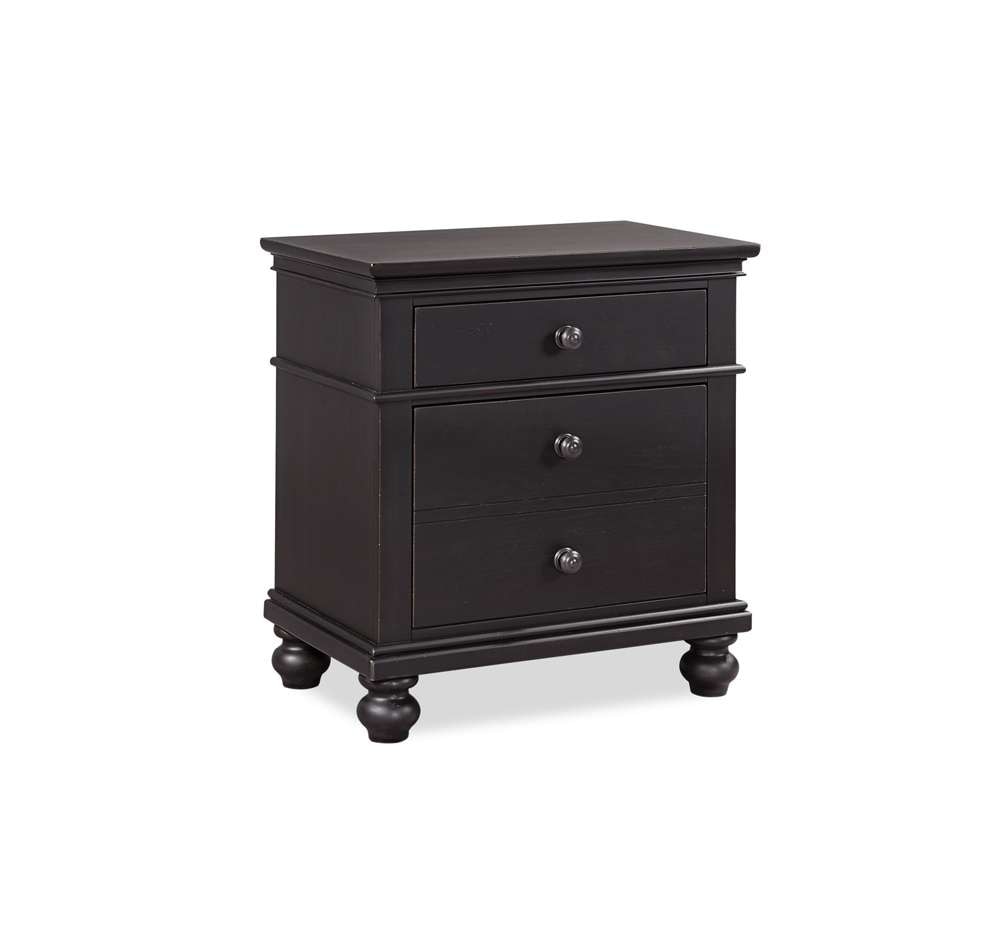 Emery Park  -  Oxford 2 Drawer NS in Rubbed Black Finish  - I07-450-BLK-1