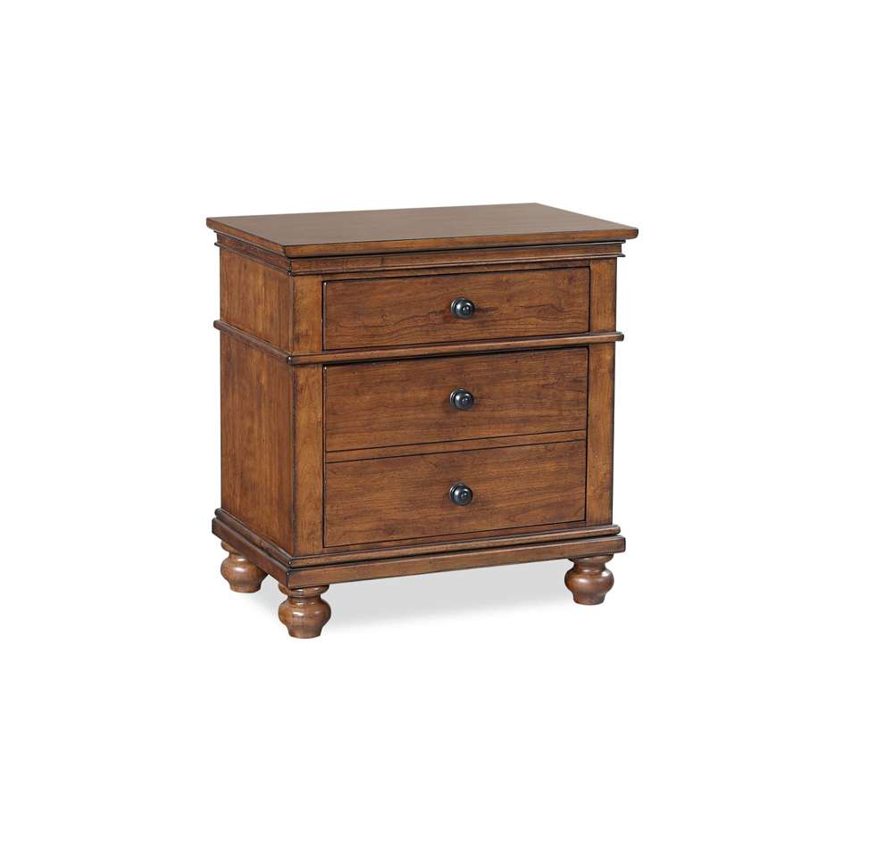 Emery Park  -  Oxford 2 Drawer NS in Whiskey Brown Finish  - I07-450-WBR-1