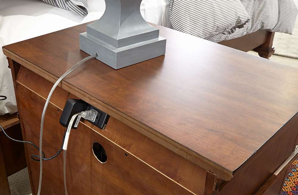 Emery Park  -  Oxford 2 Drawer NS in Whiskey Brown Finish  - I07-450-WBR-1 veiw 1