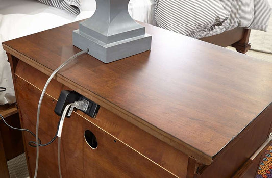 Emery Park  -  Oxford 2 Drawer NS in Whiskey Brown Finish  - I07-450-WBR-1 veiw 1